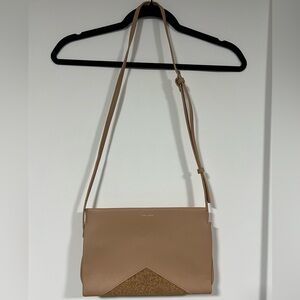 Tan and Cork Crossbody with Removable Strap